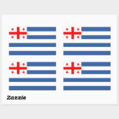 Patriotic Adjara Flag Rechteckiger Aufkleber (Blatt)