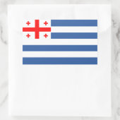 Patriotic Adjara Flag Rechteckiger Aufkleber (Tasche)