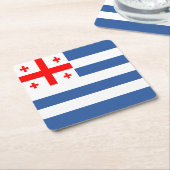 Patriotic Adjara Flag Rechteckiger Pappuntersetzer (angewinkelt)