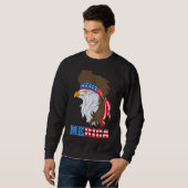 Patriotic Adler 4. Juli US-amerikanische Flagge Me Sweatshirt (Vorne ganz)
