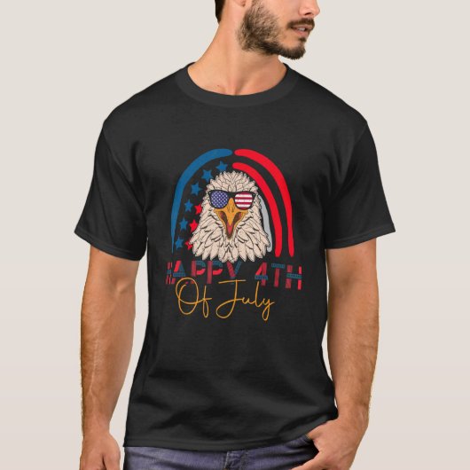 Patriotic Adler 4. Juli US-amerikanische Flagge Me T-Shirt (Vorderseite)