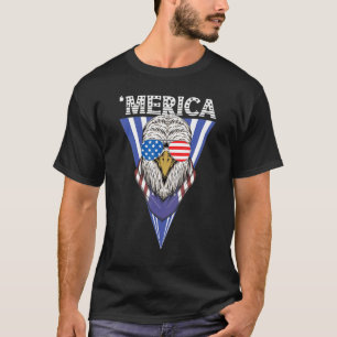 Patriotic Adler 4. Juli US-amerikanische Flagge Me T-Shirt