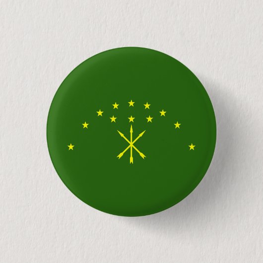 Patriotic Adygea Flag Button (Vorderseite)