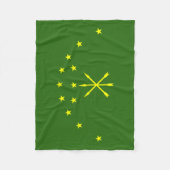 Patriotic Adygea Flag Fleecedecke (Vorderseite)