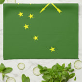Patriotic Adygea Flag Geschirrtuch (Gefaltet)
