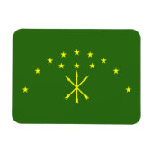Patriotic Adygea Flag Magnet (Horizontal)