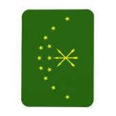 Patriotic Adygea Flag Magnet (Vertikal)