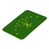 Patriotic Adygea Flag Magnet (Linke Seite)