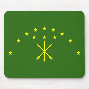 Patriotic Adygea Flag Mousepad