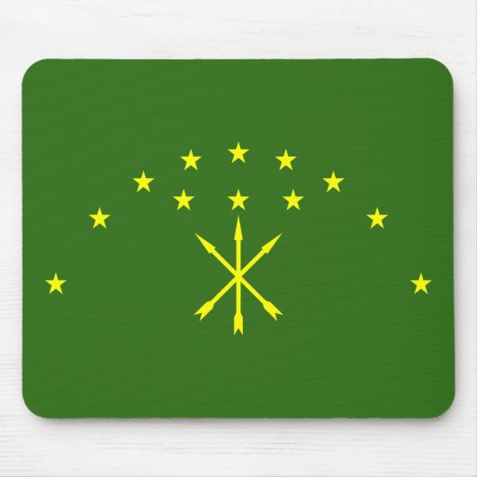 Patriotic Adygea Flag Mousepad (Vorne)