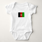 Patriotic Afghanistan Flag Baby Strampler (Vorderseite)