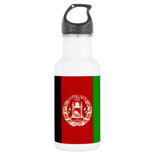 Patriotic Afghanistan Flag Edelstahlflasche (Vorderseite)