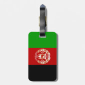 Patriotic Afghanistan Flag Gepäckanhänger (Rückseite vertikal)