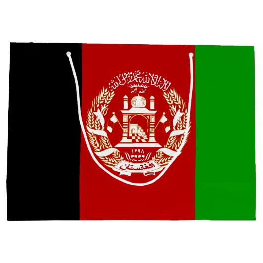 Patriotic Afghanistan Flag Große Geschenktüte (Rückseite)