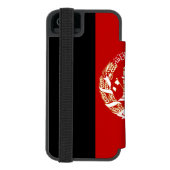 Patriotic Afghanistan Flag Incipio iPhone Geldbeutel-Hülle (Folio Rückseite)