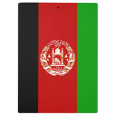 Patriotic Afghanistan Flag Klemmbrett (Rückseite)