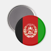 Patriotic Afghanistan Flag Magnet (Vorderseite/Rückseite)