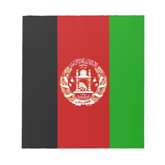 Patriotic Afghanistan Flag Notizblock (Vorderseite)