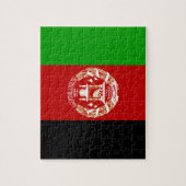 Patriotic Afghanistan Flag Puzzle (Vertikal)