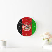 Patriotic Afghanistan Flag Runde Wanduhr (Zuhause)