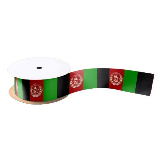 Patriotic Afghanistan Flag Satinband (Spule)