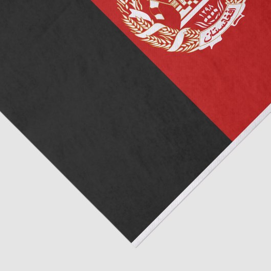 Patriotic Afghanistan Flag Seidenpapier (Ausschnitt)