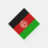 Patriotic Afghanistan Flag Serviette (Ecke)