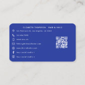 Patriotic African American Nail Salon Branding Visitenkarte (Rückseite)