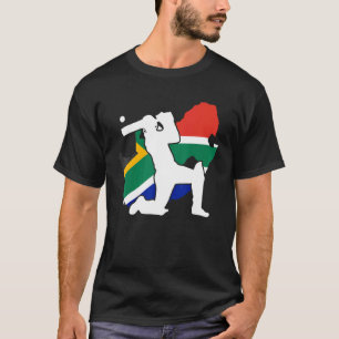 Patriotic African Cricket Player South Africa Cric T-Shirt