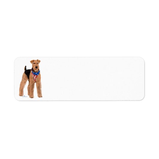 Patriotic Airedale Terrier (Vorne)