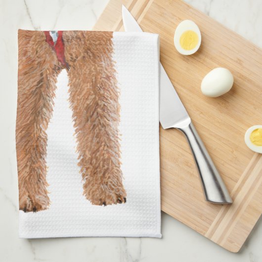 Patriotic Airedale Terrier Handtuch (Viertel Falte)