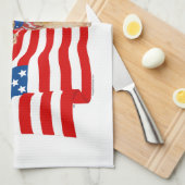 Patriotic Airedale Terriers Handtuch (Viertel Falte)