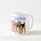 Patriotic Airedale Terriers Kaffeetasse (VorderseiteRechts)