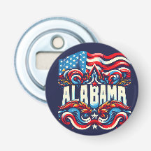 Patriotic Alabama Decorative Flaschenöffner