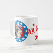 Patriotic Alaskan Malemute Kaffeetasse (Vorderseite Links)