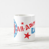 Patriotic Alaskan Malemute Kaffeetasse (Mittel)