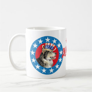 Patriotic Alaskan Malemute Kaffeetasse