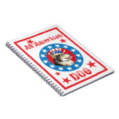 Patriotic Alaskan Malemute Notizblock (Rechte Seite)