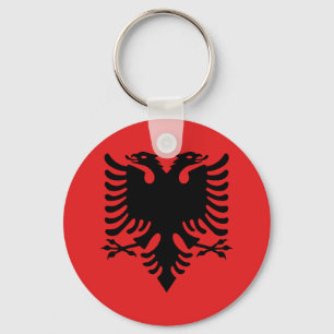 Patriotic Albanian Flag Schlüsselanhänger