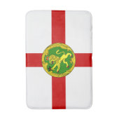 Patriotic Alderney Flag Badematte (Vorderseite Vertikal)