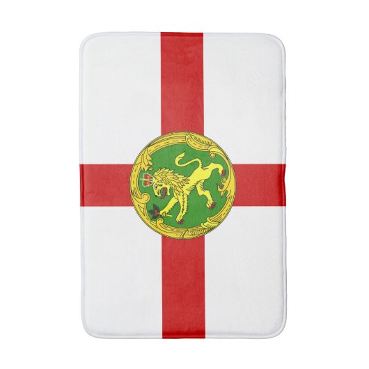 Patriotic Alderney Flag Badematte (Vorderseite Vertikal)