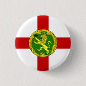 Patriotic Alderney Flag Button (Vorderseite)