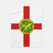 Patriotic Alderney Flag Fleecedecke (Vorderseite)