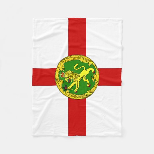 Patriotic Alderney Flag Fleecedecke (Vorderseite)