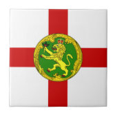 Patriotic Alderney Flag Fliese (Vorderseite)