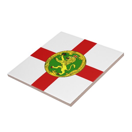 Patriotic Alderney Flag Fliese (Seite)