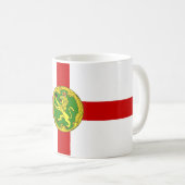 Patriotic Alderney Flag Kaffeetasse (VorderseiteRechts)