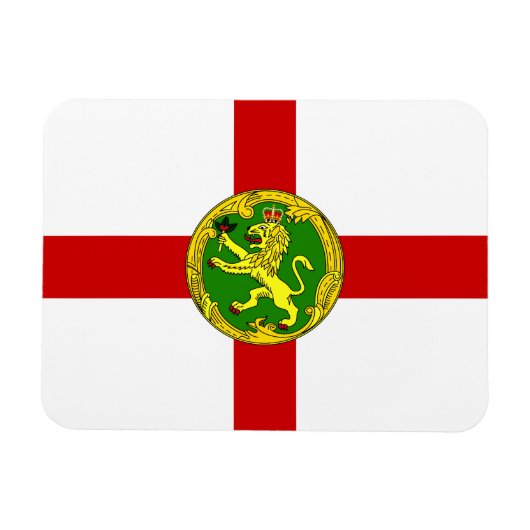 Patriotic Alderney Flag Magnet (Horizontal)