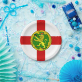 Patriotic Alderney Flag Pappteller (Party)