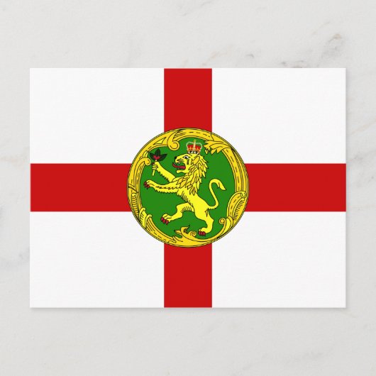 Patriotic Alderney Flag Postkarte (Vorderseite)
